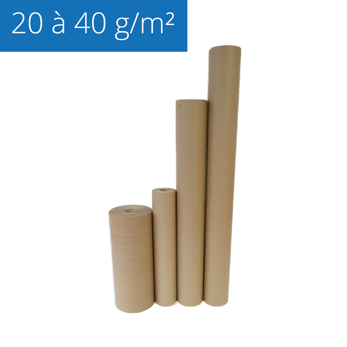 Papier de calage 130 g/m² Papier d'emballage en rouleau - 30 cm ou 50