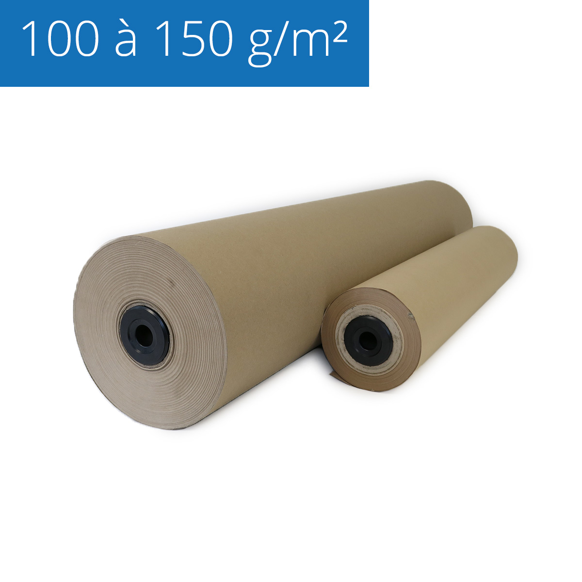Papier d'emballage 100 à 150 g/m² en rouleaux